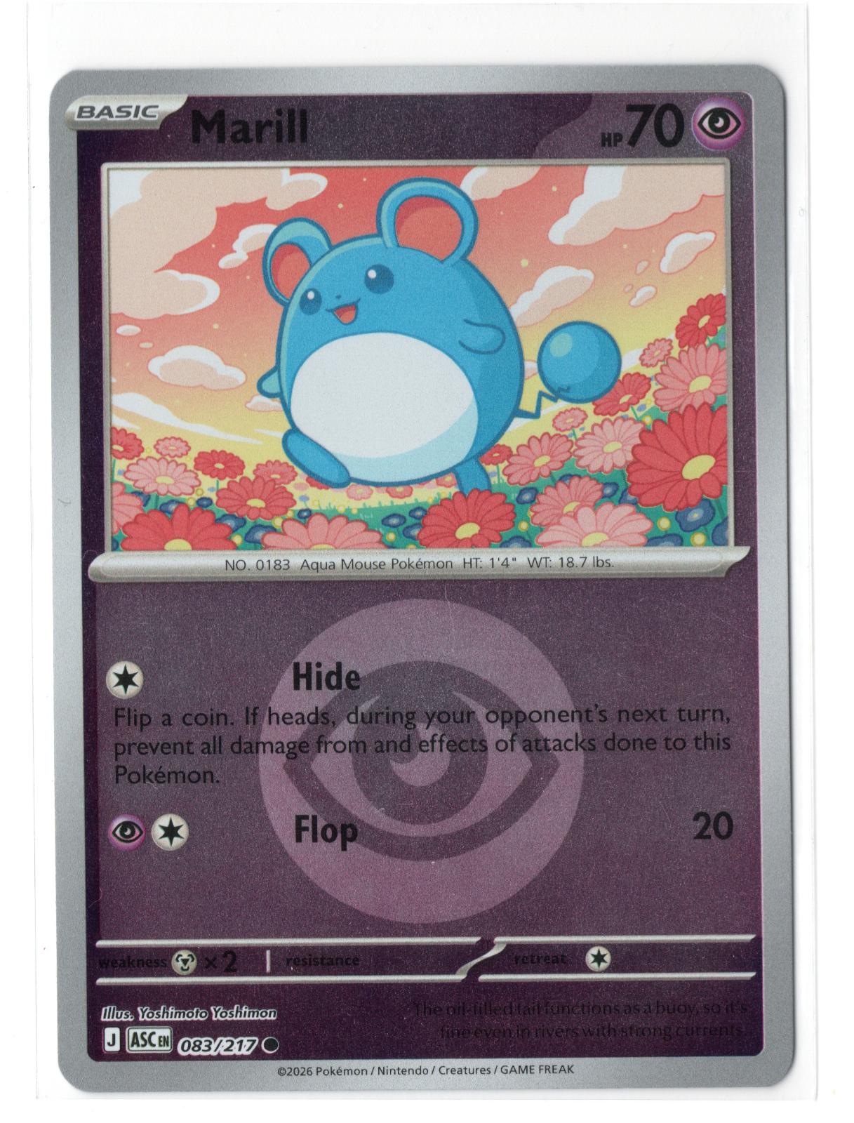 Ascended Heroes Marill [Energy] Pokémon card